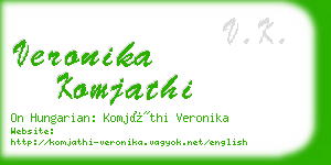 veronika komjathi business card